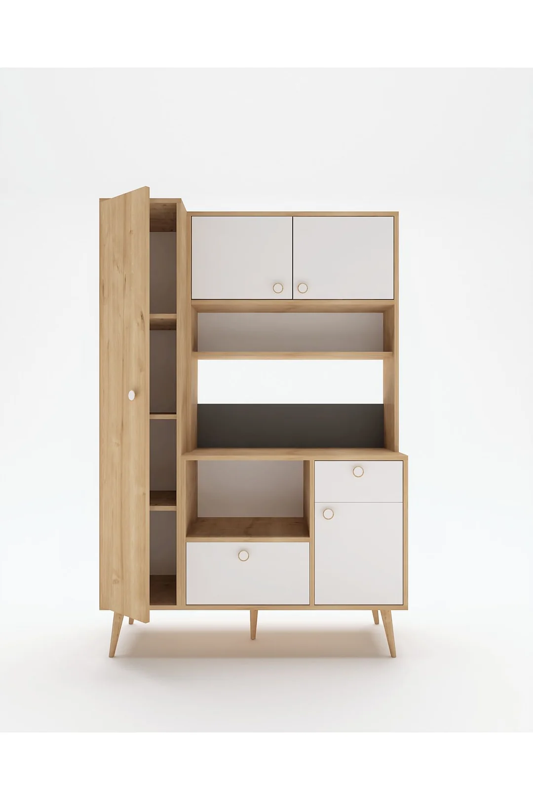 Colombia Kahve Köşesi / Çok Amaçlı Dolap / Airfryer Dolabı / Mutfak Organizeri